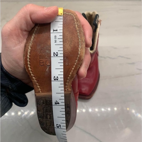 Vintage rare ACME red toddler/ infant cowboy boots - Picture 3 of 8